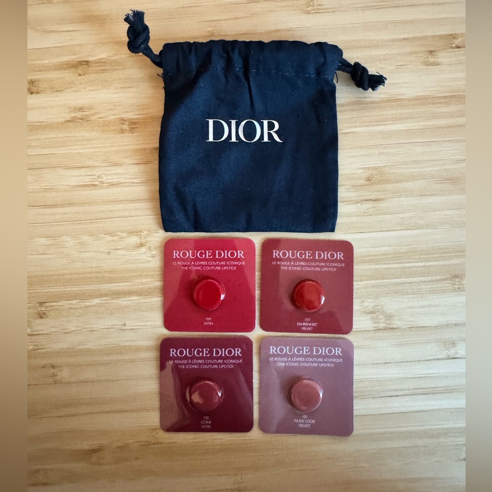 Dior Beauty / Rouge Dior Lipstick sample set ( 4 colors)